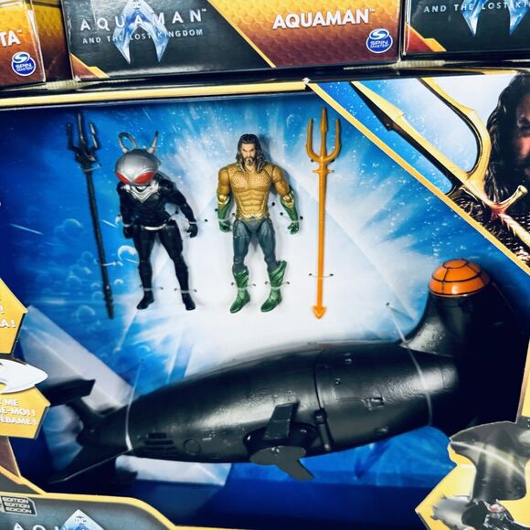 DC Aquaman vs Black Manta Battle Set w/ Submarine & 5 Figures Lot Mera Orm - Picture 5 of 9